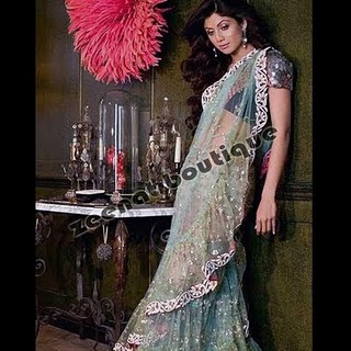 Shilpa In Saree For Harper's Bazaar