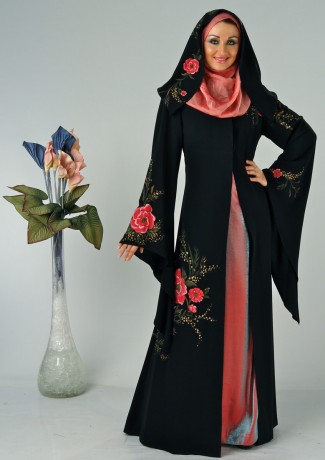 Pointed Sleeves Abaya Design