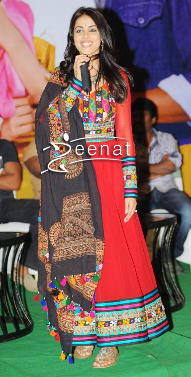 Genelia D'Souza In Sindhi Embroidered Anarkali