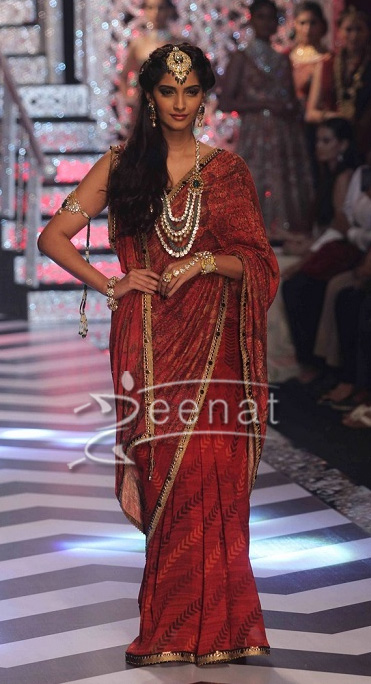 Sonam Kapoor in designer saree