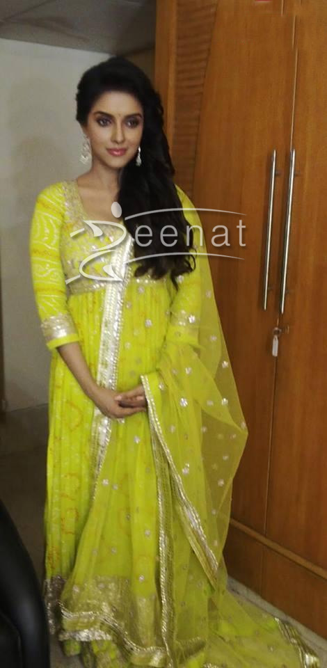 Bollywood Actress Asin in Anita Dongre Outfit