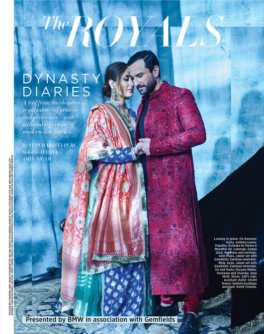 Kareena Kapoor Khan & Saif Ali Khan On The Cover of Harpers Bazaar Bride
