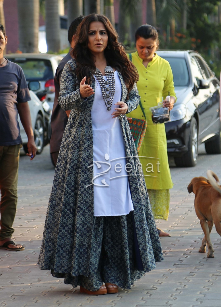 Vidya Balan In Zoraya Dress For Kahaani 2 Promotions