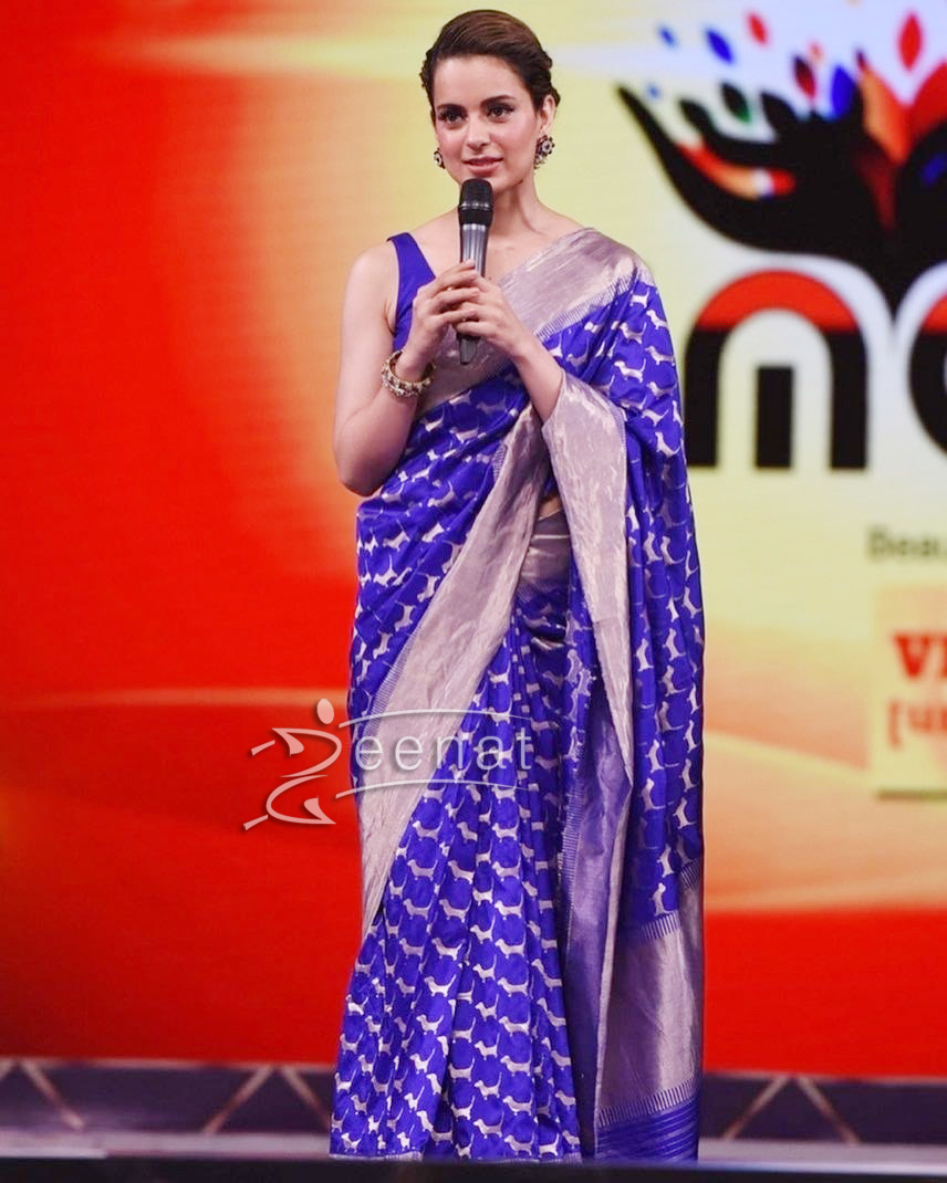 Kangana Ranaut In Madhurya Creation Saree at Umang 2017